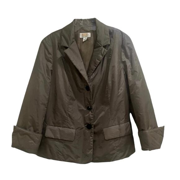 Talbots Jackets & Blazers - Talbots Petites puffer jacket blazer nylon